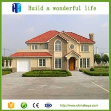 China precast modular light steel villa house luxury homes design manufacturer