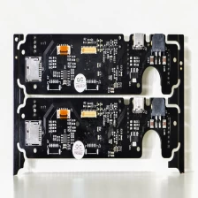 Китай PCB с компонентами, защитным продуктом, черной паяльной маской производителя