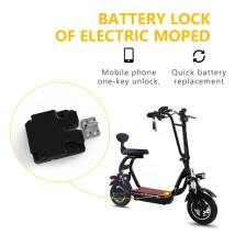 porcelana Bloqueo de batería inteligente Scooters/ciclomotores eléctricos inteligentes Bloqueo de batería Desbloqueo con una sola tecla a través de la aplicación móvil fabricante