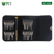 중국 BEST-633A 핸드 수리 도구 키트 25 in 1 미니 포켓 스크루 드라이버, 휴대 전화 용 노트북 PC 수리 용 제조업체