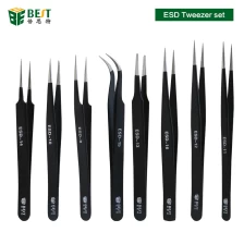Chine BEST ESD Anti-Static Stainless Steel Tweezers for Repairing fabricant