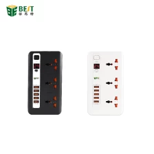 Chine BST-04 Power Strip Smart Plug Électronique pour la maison Charge rapide Plug Universel Cordon de rallonge Prise avec minuterie USB Pour EU UK AU fabricant