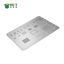Chine Modèle de pochoir BGA Reballing Outil de réparation de soudure de puce IC de carte mère de plaque d'acier inoxydable fabricant