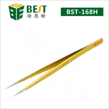 중국 도매 스테인레스 강철 받침대가 속눈썹 연장 핀셋 BST-168H 제조업체