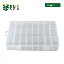 China lattices Transparent plastic storage box BST-612 manufacturer