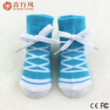 Cina Baby calze con pizzo, vari materiali sono disponibile, fatta di 75% cotone, 15% poliestere e 5% Spandex produttore