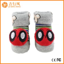 Chine bébé chaussettes en tricot pantoufles fabricants en gros personnalisé chaussettes antidérapantes nouveau-né fabricant