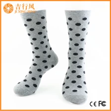 Chine polka dot coton chaussettes usine en vrac en gros personnalisé mode femmes polka dot chaussettes Chine fabricant