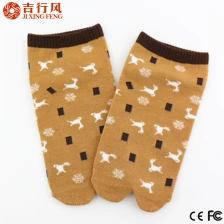 中国 高品质流行设计手指脚趾中性纯棉薄两趾袜 制造商