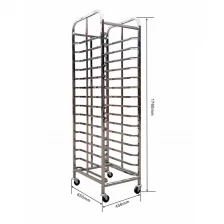 China 304 Stainless Steel Rotary Oven Trolley manufacturer