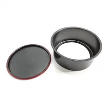 China Aluminum Nonstick Round Cake Pan with Removable Bottom manufacturer