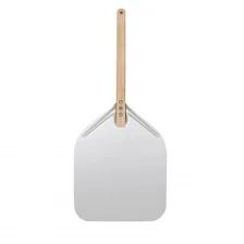 China Aluminum Pizza Shovel with Detachable Wooden Handle manufacturer