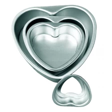 China Factory Wholesale Hot Selling Aluminum Heart-shaped Cake Mould manufacturer