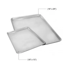 China Full Size Sheet Half Size Sheet Biscuit Baking Tray with natural surface manufacturer