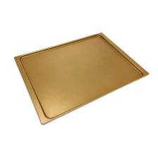 China Bandeja de forno de alumínio de cor dourada fabricante