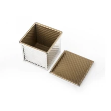 China Golden Corrugated Cube Loaf Pan manufacturer