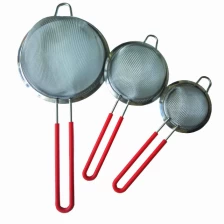 Tsina Mesh Stainless Steel filter Strainer na may Silicone Handle Manufacturer
