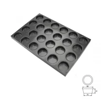 porcelana Recipiente para pastelería de muffins multimolde 24 tazas antiadherente fabricante
