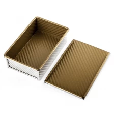 Chiny Non-stick Corrugated Pullman Loaf Pan TSTP001 producent