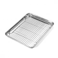 China Stainless steel Baking tray and Cooling net Set manufacturer