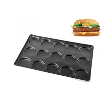 China Teflon coating aluminizes steel hamburger tray hamburger bun manufacturer