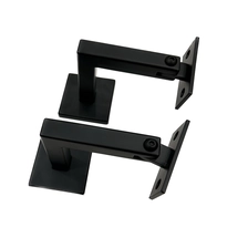 Chine Supports de main courante noirs avec vis de réglage, Support de main courante en acier inoxydable, Base carrée, vente en gros fabricant