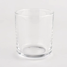 China Clear candle round glass candle jar for home decoration manufacturer