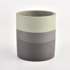 China Wholesale Home Decor Concrete Candle Jars Candle Holder manufacturer