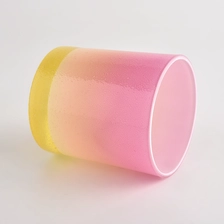 China gradient color 8oz empty candle jars from Sunny Glassware manufacturer