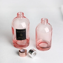 China Round Pink Diffuser Bottles with Labels, Caps, and Screw Neck manufacturer