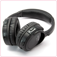 China RF-608 3 kanalen Stille Disco-hoofdtelefoon met comfort dragen voor klasse of conferentie fabrikant