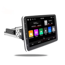 中国 1din 10.1“旋转Android 13 Car Radio 2.5D IPS屏幕多媒体CarPlay WiFi GPS RDS RDS BT MirrorLink汽车导航播放器 制造商