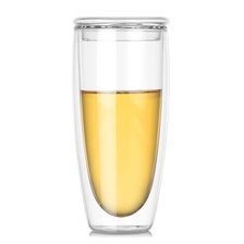 Chine Tasses à jus en verre à double paroi de 20 oz tasses isolées hautes pour expresso, latte, cappuccino, thé, boissons glacées fabricant