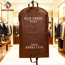China Luxury Reusable Traveling Men Brown Non-Woven Suit Dust Bag China Supplier manufacturer