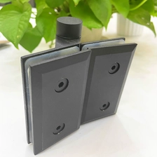 China Duplex 2205 Spring loaded glass to glass hinge for swimming pool glass fence manufacturer