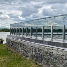 Cina New design short stainless steel balustrade post for frameless glass railing - COPY - gttoq5 produttore