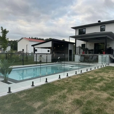 Chiny Duplex 2205 Regulowany szklany czop do ogrodzenia basenu producent