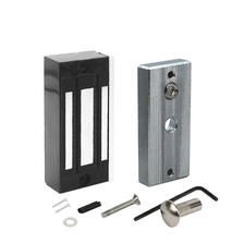 Chine Serrure électromagnétique DC12V/24V serrure magnétique 60Kg/100Lbs Force de maintien pour vitrine porte d'armoire verre sans cadre fabricant