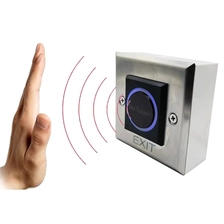 Cina Sistema di controllo accessi porta touchless 12V 24V Interruttore di rilascio serratura elettronica aperta IR Pulsante di uscita senza contatto a infrarossi senza contatto produttore