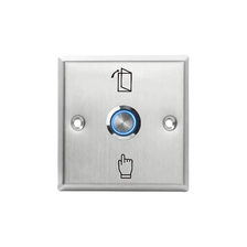 China Sistema de bloqueio de controle de acesso para home office Luz de LED Interruptor de porta aberta de metal Botão de liberação de saída de porta de aço inoxidável fabricante