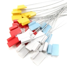 China 13,56Mhz RFID Selo eletrônico inteligente F08 Chip Medidor de água Tanque Caminhões Selo de chumbo Etiqueta de amarração de cabo fabricante