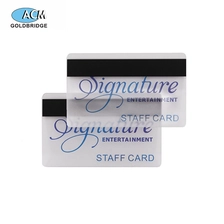 中国 RFID 13.56mhz HF CR80 空白透明 PVC NFC 商务智能卡 制造商