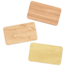 China Customized Blank RFID Smart Chip Card Laser Engraved NFC Wood Business Card manufacturer