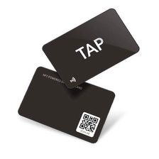China Matte black NFC NTAG 215 NTAG 216 Social Media Digital Business Card manufacturer
