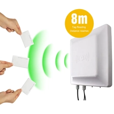 China Leitor impermeável do controle de acesso do veículo da porta do estacionamento leitor da etiqueta da frequência ultraelevada de RFID da longa distância de 8 medidores fabricante