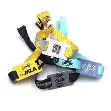 China Full Color F08 1K RFID Fabric Armband Sporting Events Musikfestivals NFC Partys Ticketarmband für bargeldlose Veranstaltung Hersteller