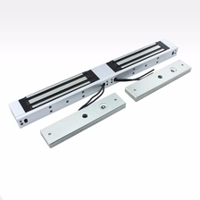 Chine Double serrure magnétique de 500KG, serrure de sécurité électromagnétique automatique de porte en verre sans cadre, serrure magnétique électrique EM 12V 24V fabricant