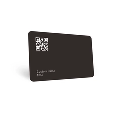 porcelana Negro mate NFC NTAG 215 NTAG 216 Tarjeta de visita inteligente digital Tarjeta de redes sociales fabricante
