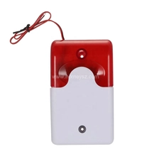 চীন ফ্যাক্টরি 110dB মিনি তারযুক্ত সস্তা দাম 12V তারযুক্ত বুজার অ্যালার্ম স্ট্রোব সাইরেন ফায়ার অ্যালার্ম হাই লাউড লো লাউড স্ট্রোব সাইরেন নির্মাতা