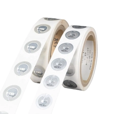Chine Étiquettes NFC logo imprimable personnalisé 13.56 MHz intelligent rfid nfc autocollant étiquette fudan puce NFC autocollant fabricant